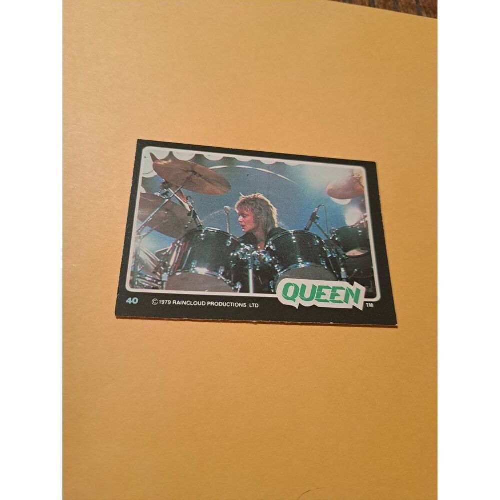 Vintage 1979 Raincloud Productions Queen Trading Card #40 Rock Band Memorabilia
